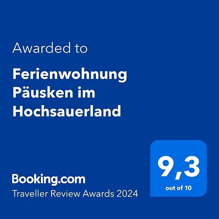 Ferienwohnung Paeusken Im Hochsauerland- E- Bike Und Auto Laden Moeglich بيستفيغ المظهر الخارجي الصورة